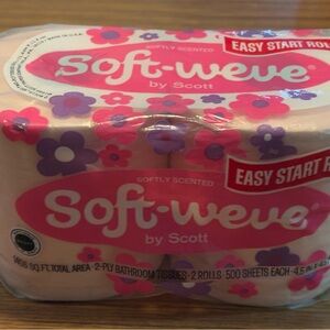 VTG Soft-Weve Floral Toilet Paper by Scott